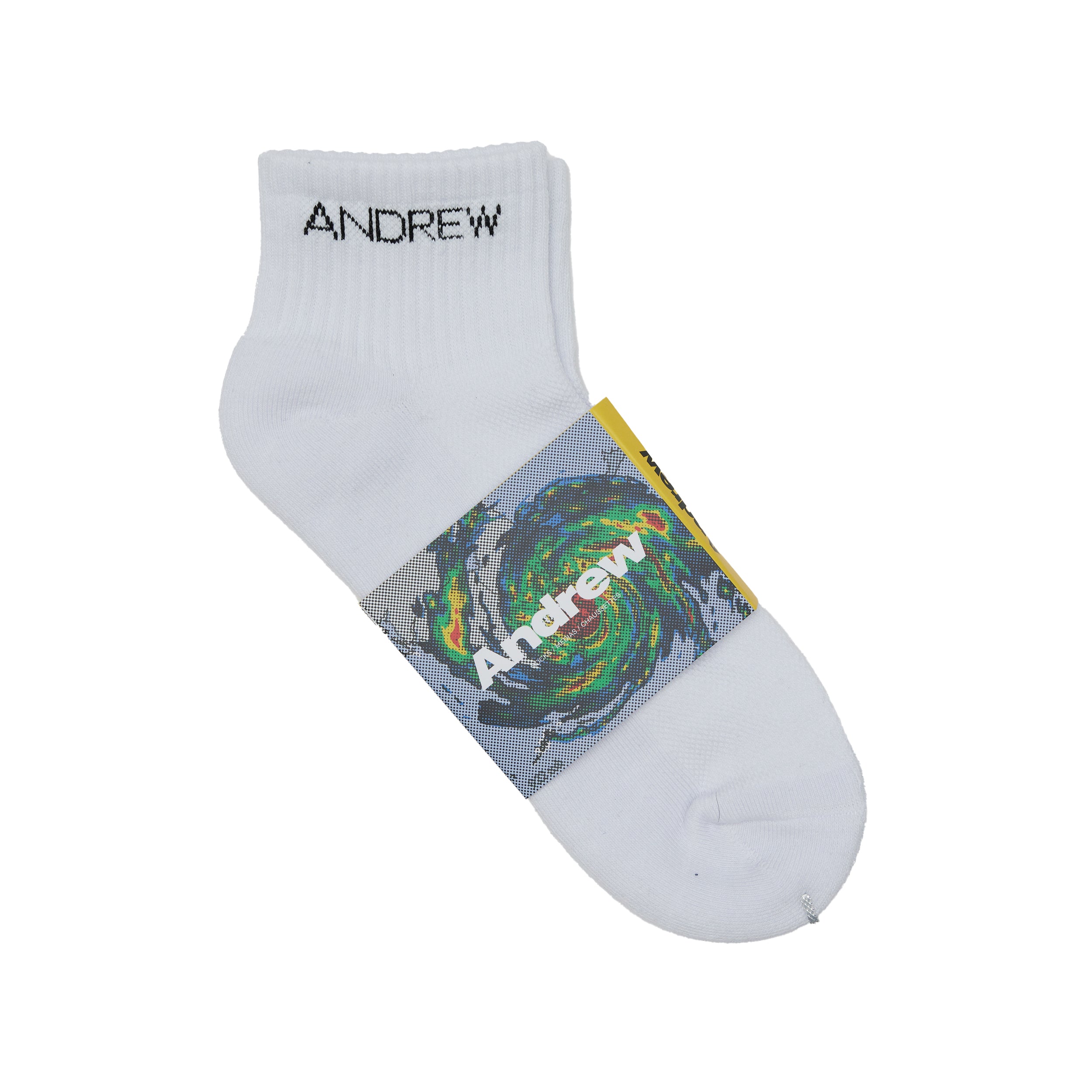 Thin Logo Ankle Socks - White