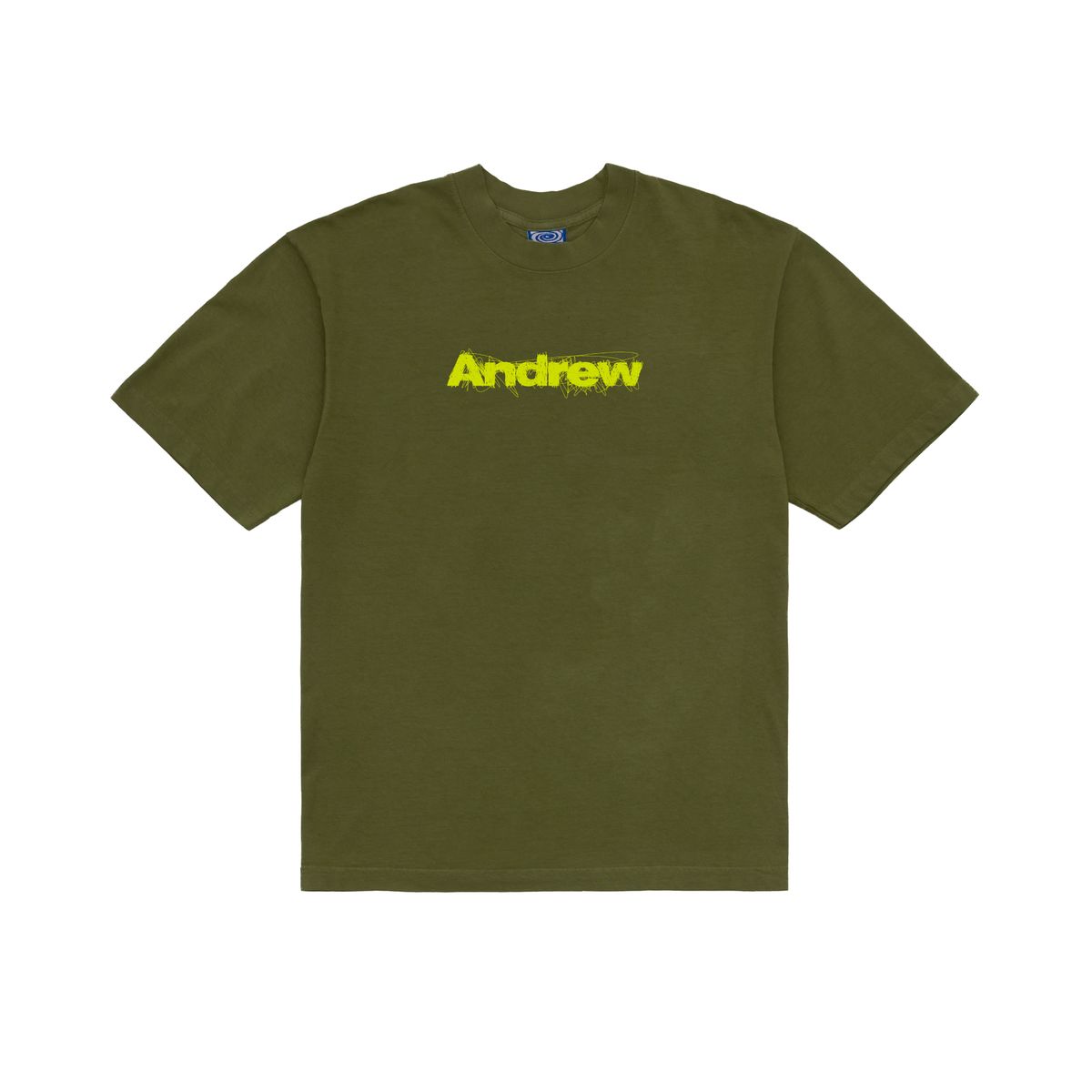 Scratchy Logo Tee - Army