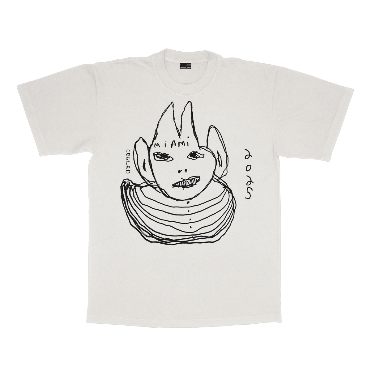 EDGLRD - SWIRLY TEE - OFF WHITE