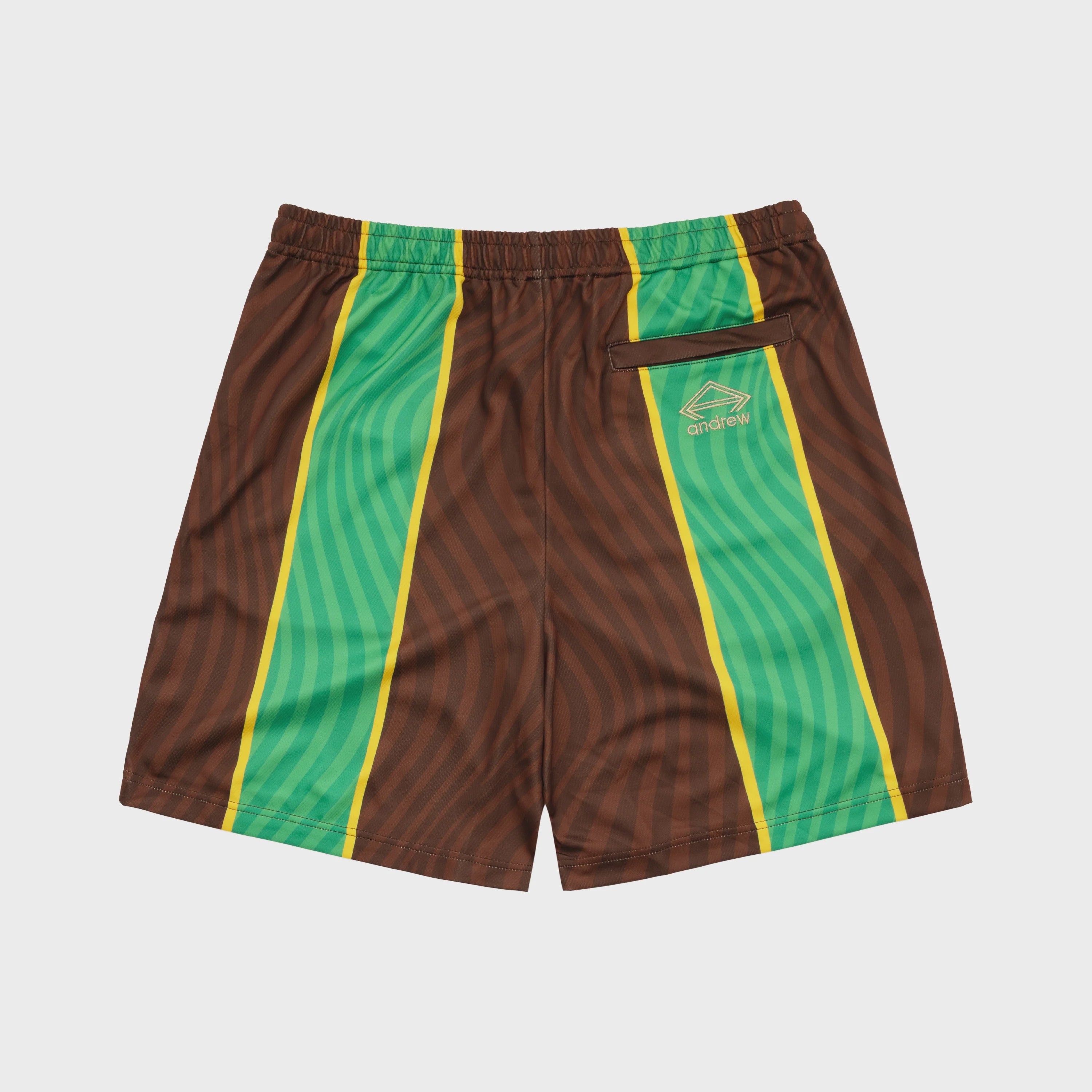 Campeones Futbol Shorts - Green/Brown