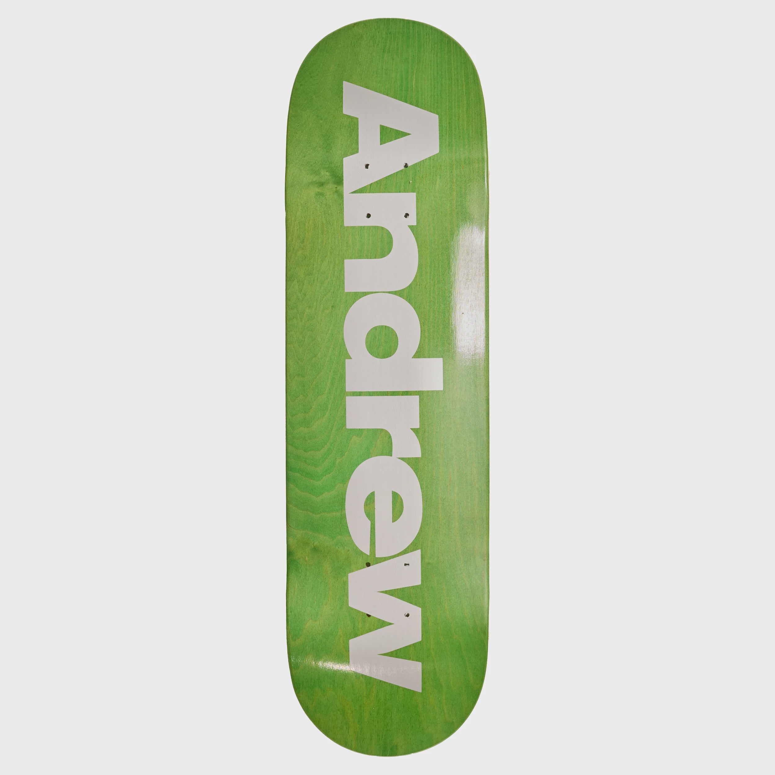 Metallic Silver Logo Deck -8.75"
