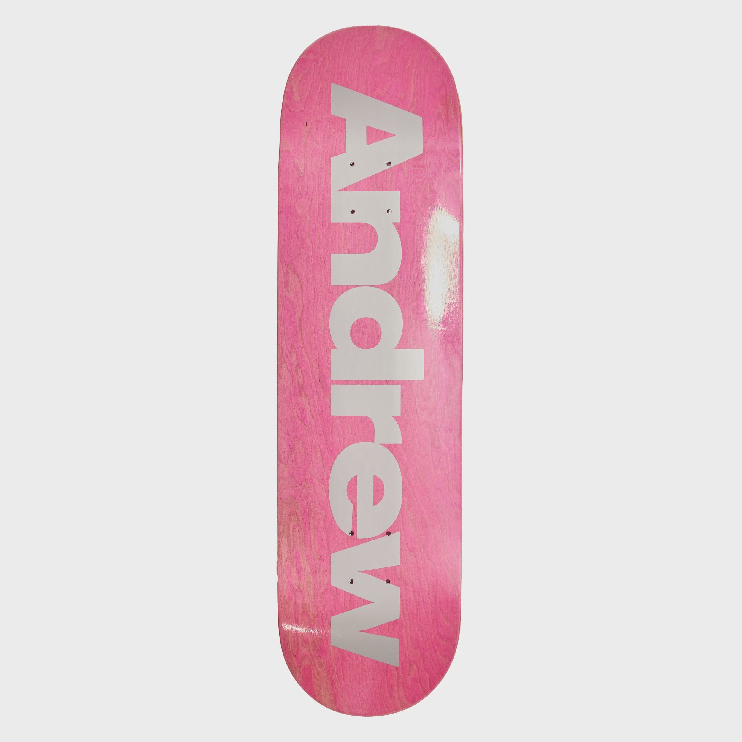 Metallic Silver Logo Deck -8.38"