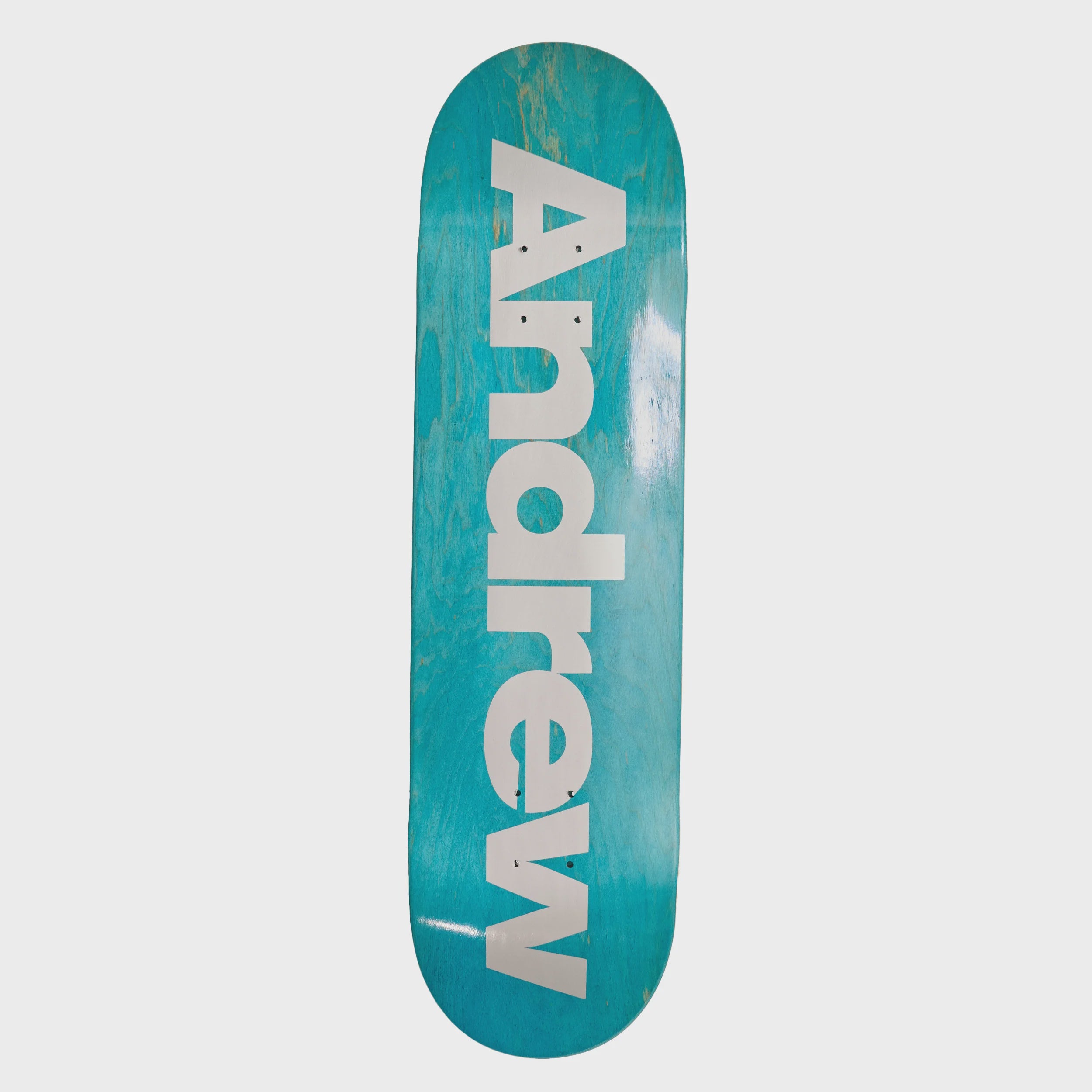 Metallic Silver Logo Deck -8.25"