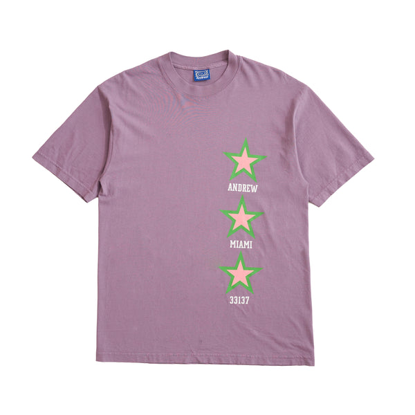 3 Star Tee - Purple