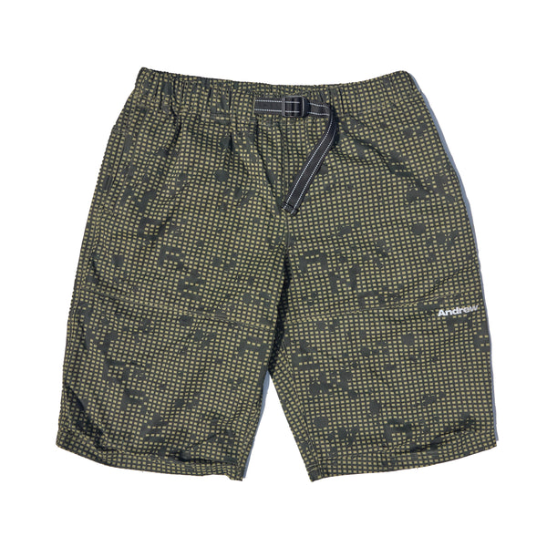 Night Camo Tech Shorts - Green