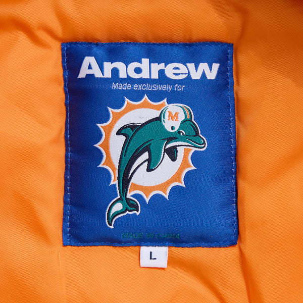 Andrew x Miami Dolphins MA-1 Bomber Jacket - Snow Camouflage