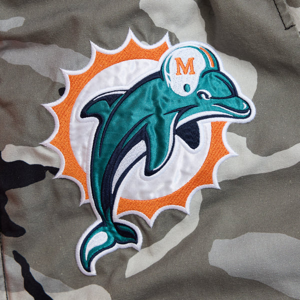 Andrew x Miami Dolphins MA-1 Bomber Jacket - Snow Camouflage