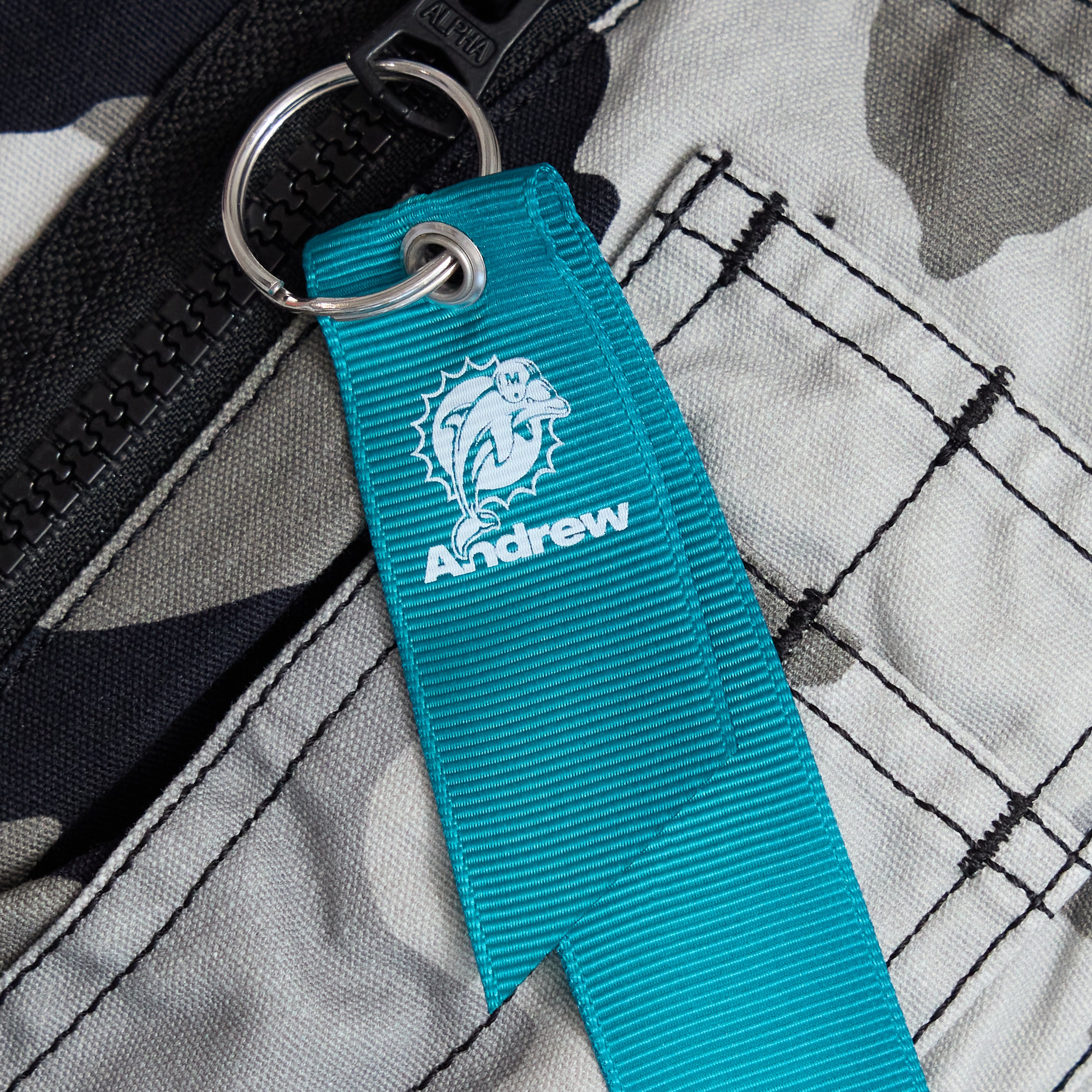 Andrew x Miami Dolphins MA-1 Bomber Jacket - Snow Camouflage