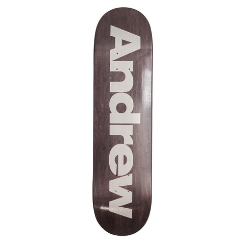 Metallic Silver Logo Deck -8.0"