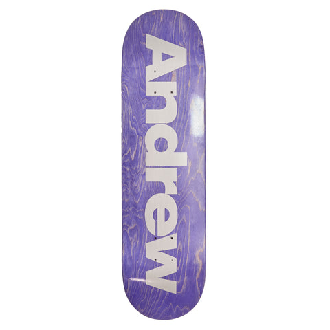Metallic Silver Logo Deck -8.5"