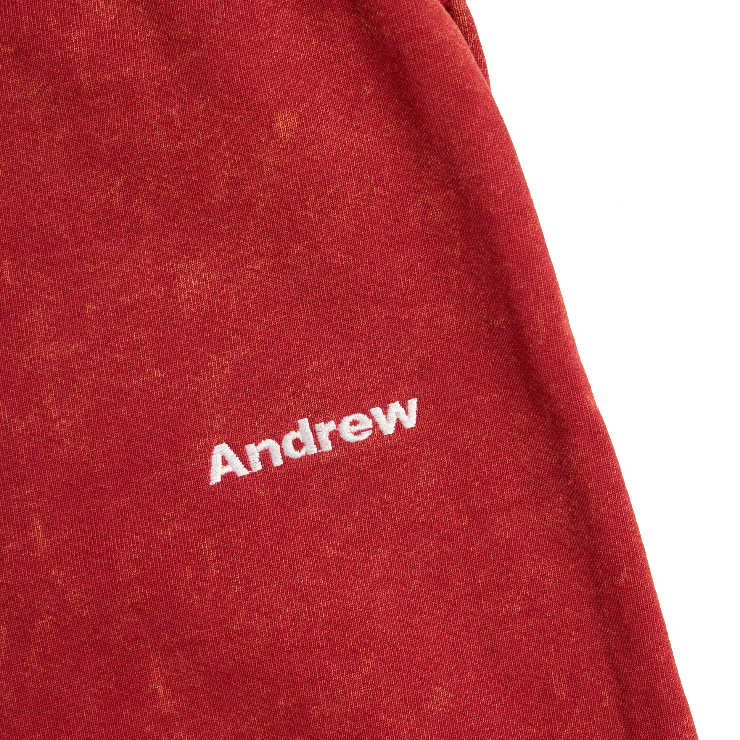 Mineral Wash Sweatpants - Red