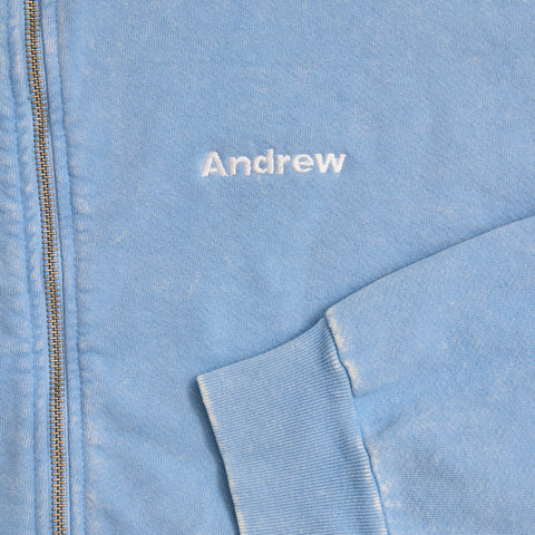 Mineral Wash Hoodie - Baby Blue