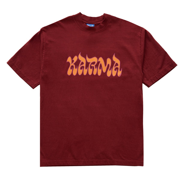 Karma Tee - Burgundy