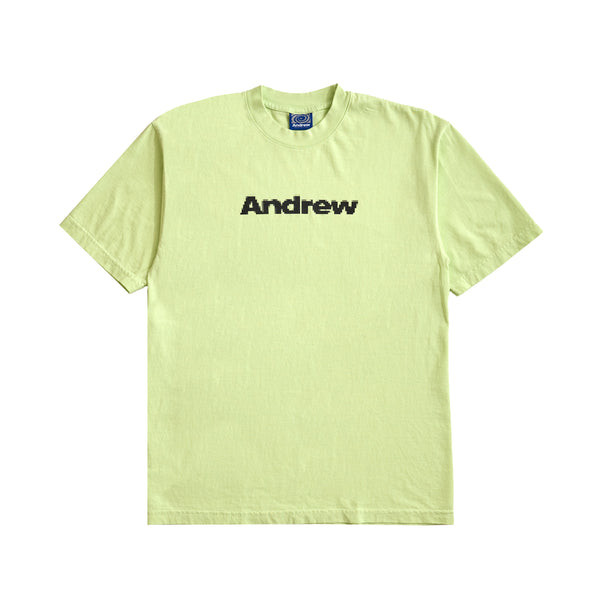 Pixel Logo Tee - Lime Cream