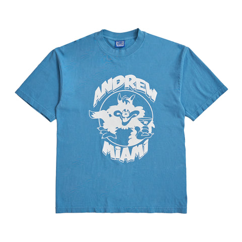 Lounge Cat Tee - Blue Moon