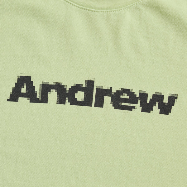 Pixel Logo Tee - Lime Cream