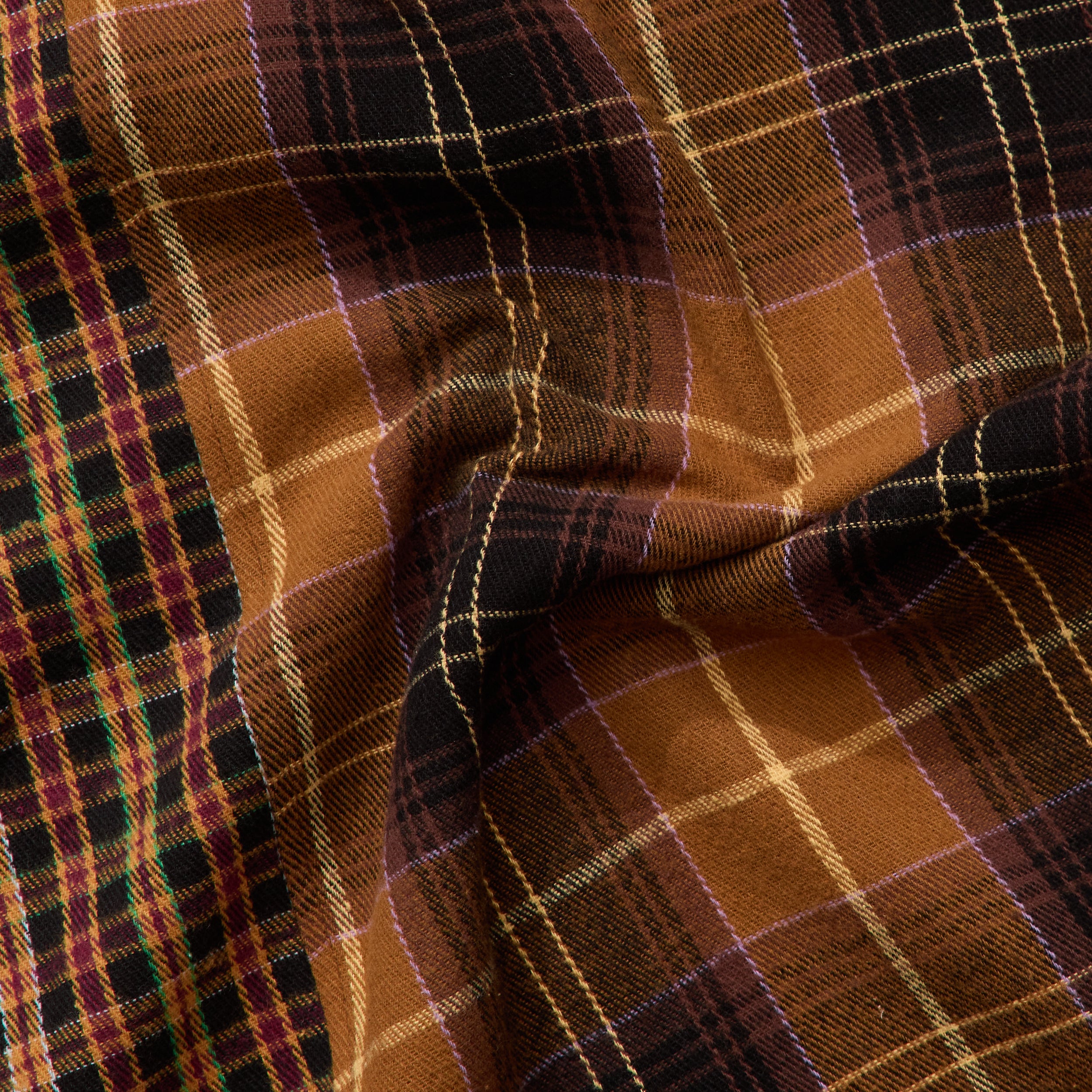 Patchwork Flannel - Brown