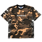 Orange Camo Logo Tee
