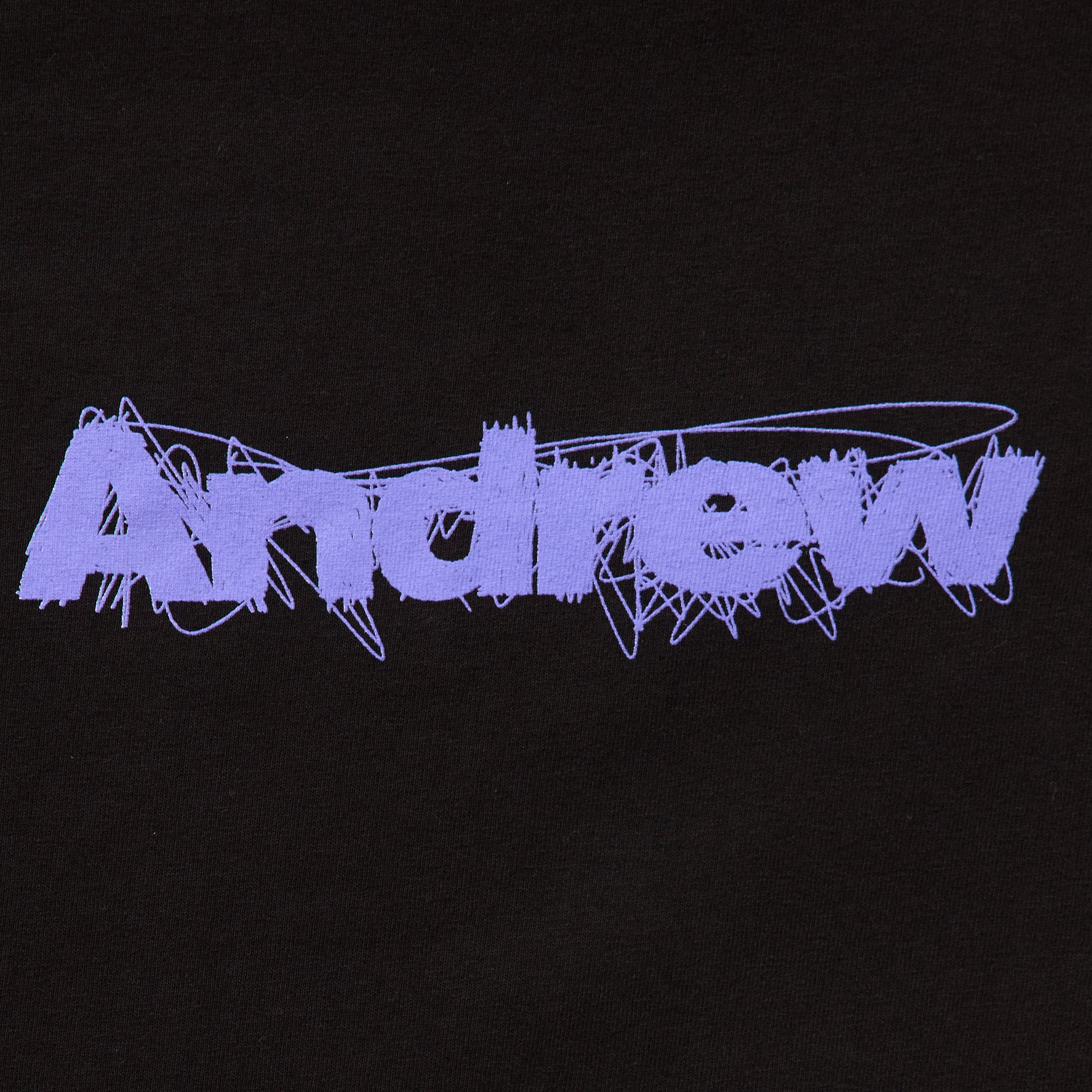 Scratchy Logo Tee - Black