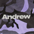 Purple Camo Logo Tee