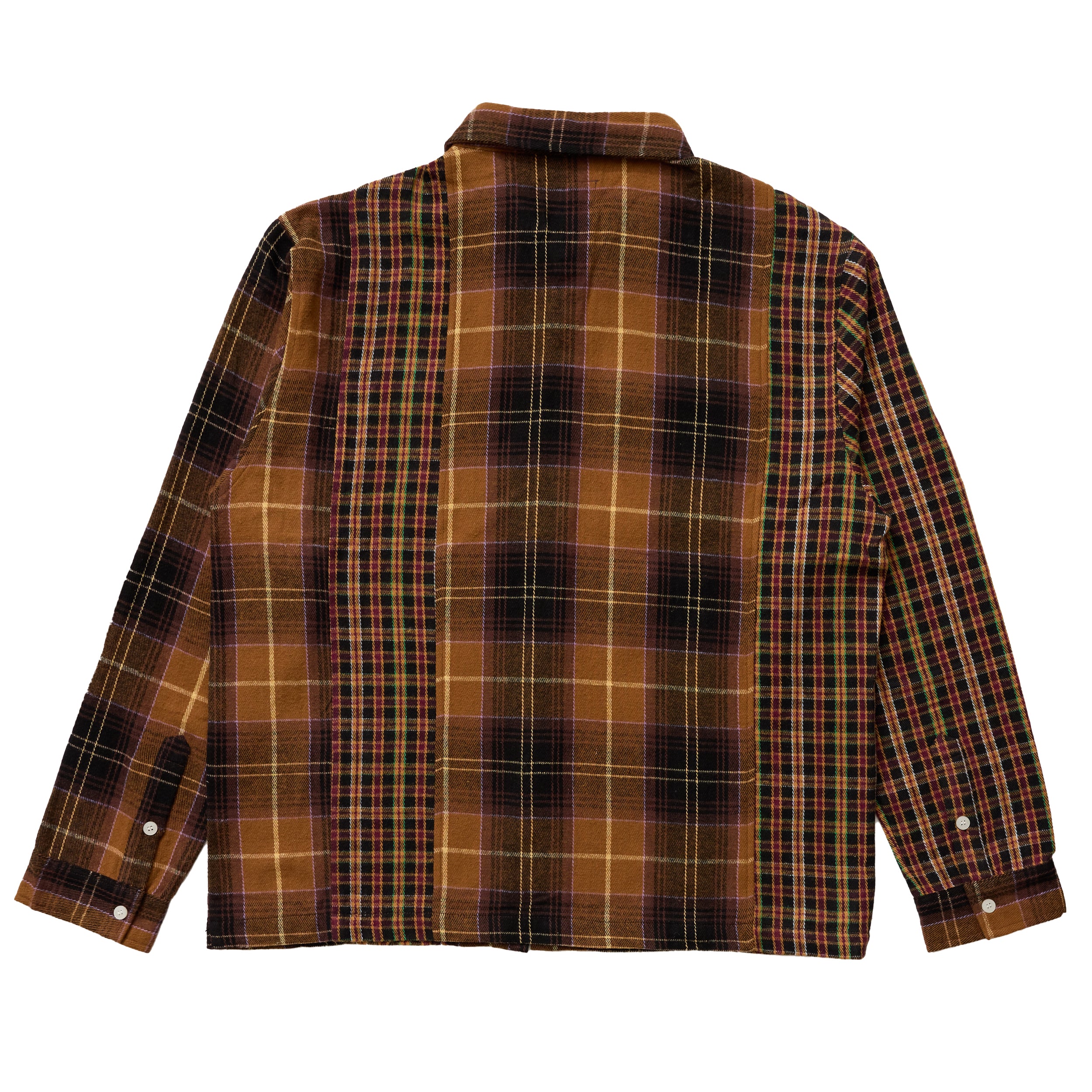 Patchwork Flannel - Brown
