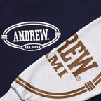 Patchwork Crewneck - Blue