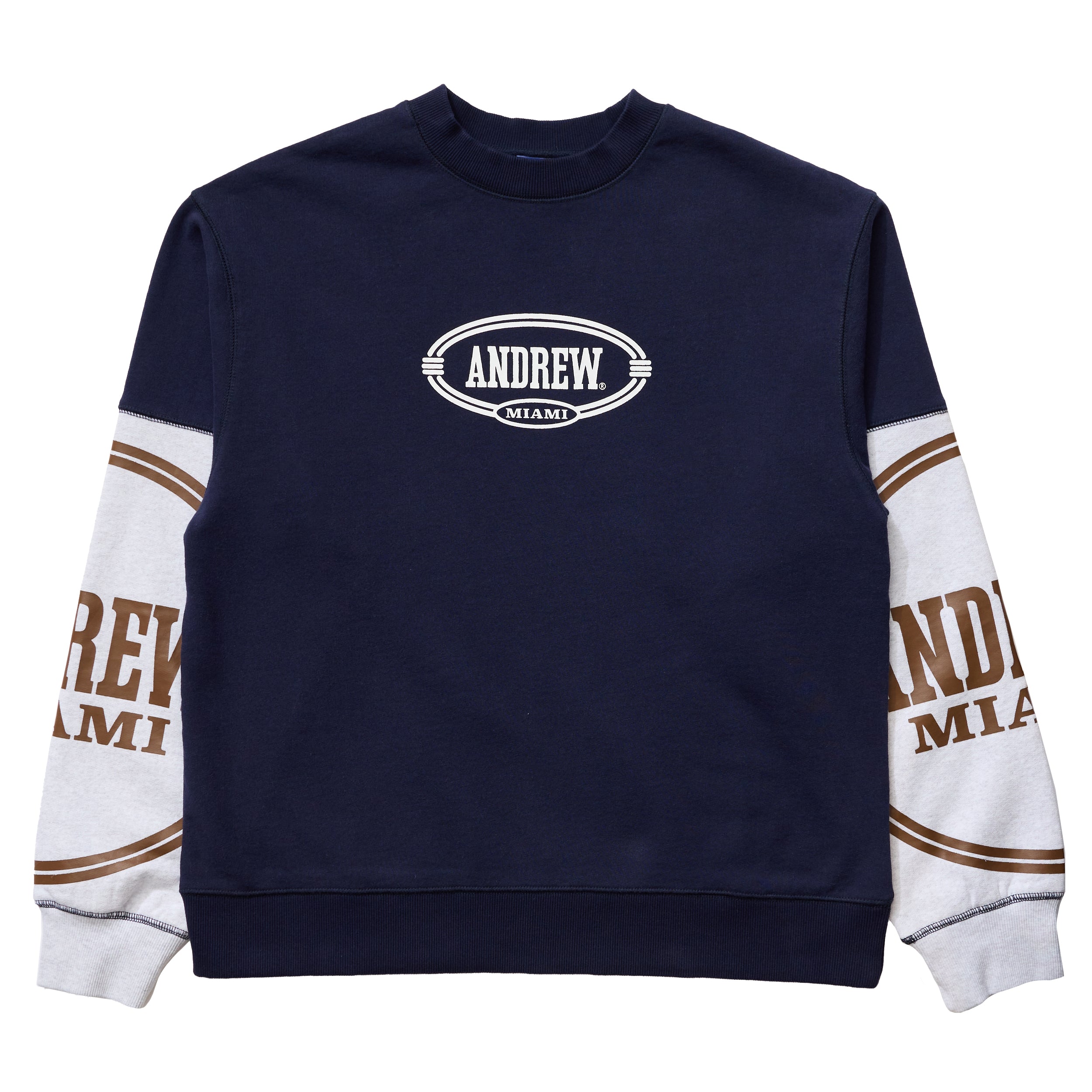 Patchwork Crewneck - Blue