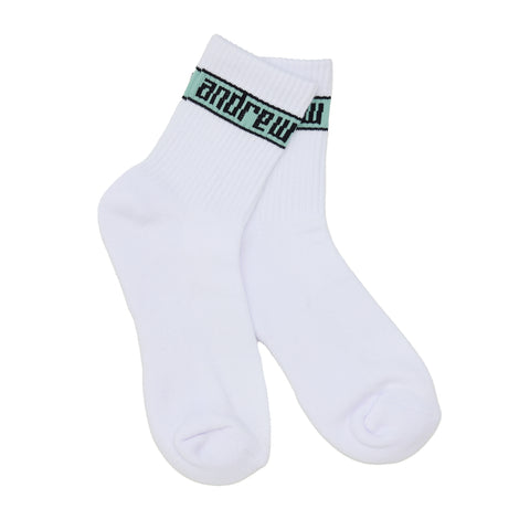 Italic Crew Socks - White