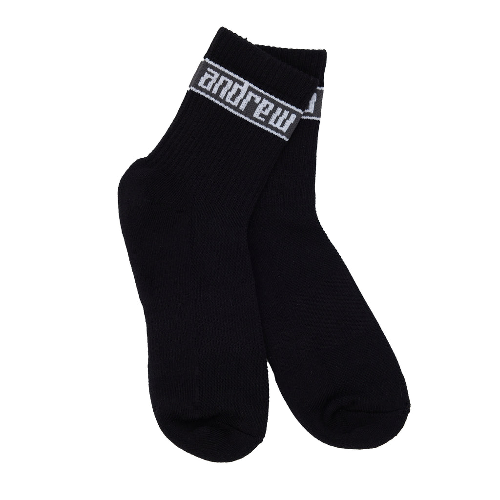 Italic Crew Socks - Black