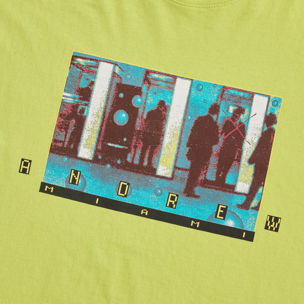 Dial 7 Tee - Limeade Detail 