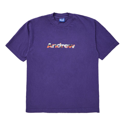 Camo Logo Tee - Purple