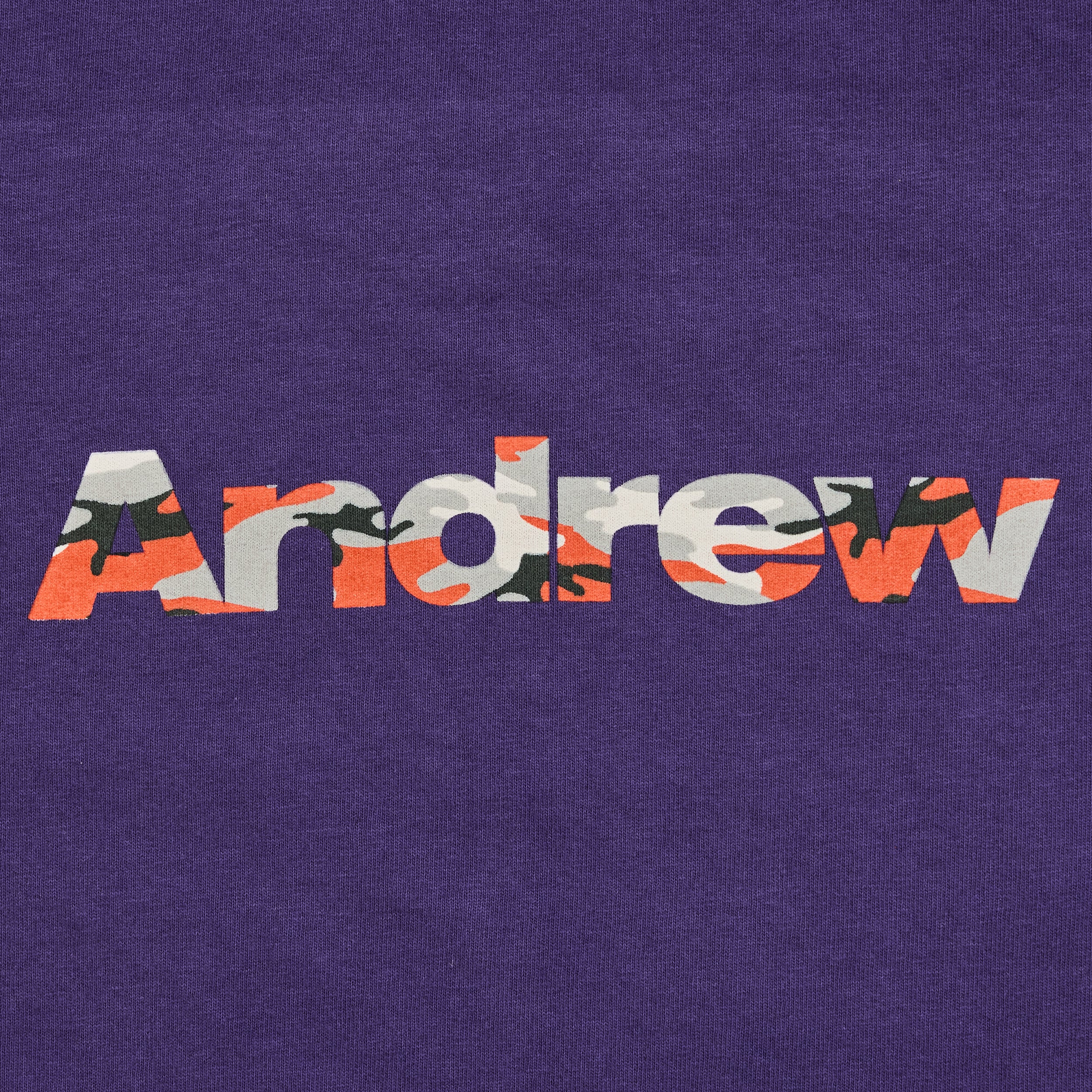 Camo Logo Tee - Purple