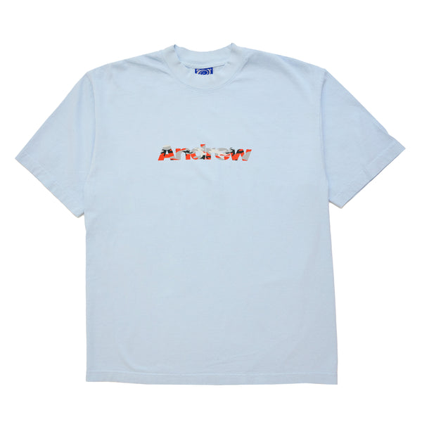 Camo Logo Tee - Light Blue