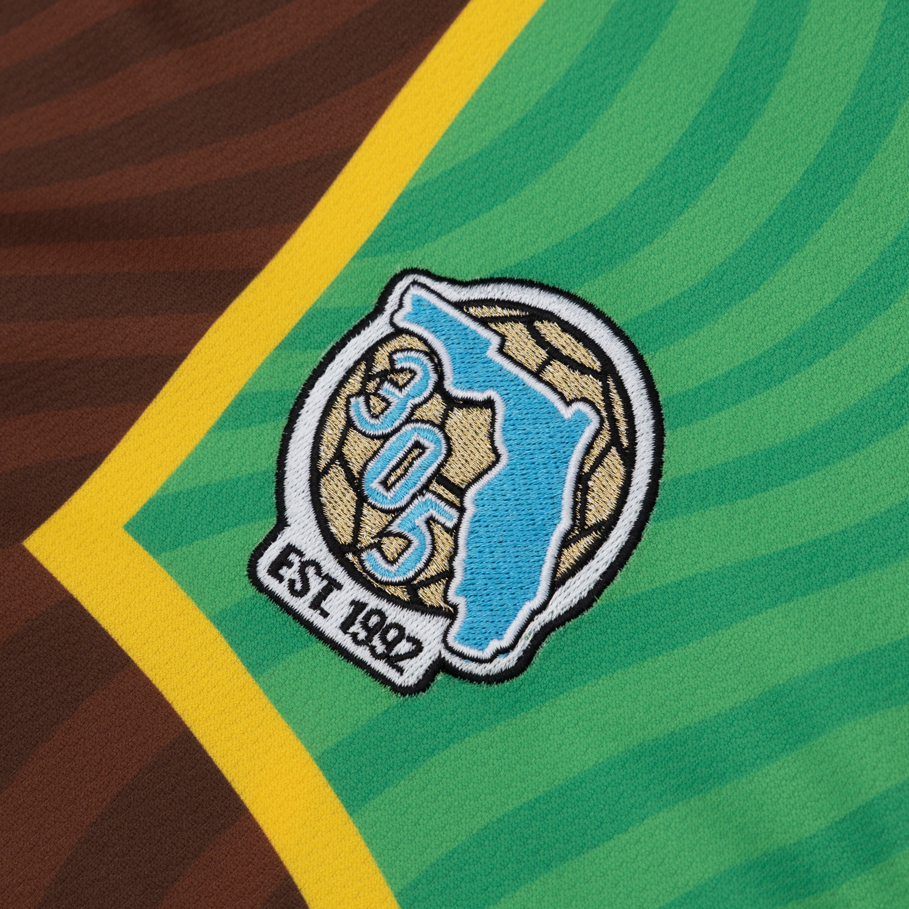 Campeones Futbol Jersey - Green/Brown