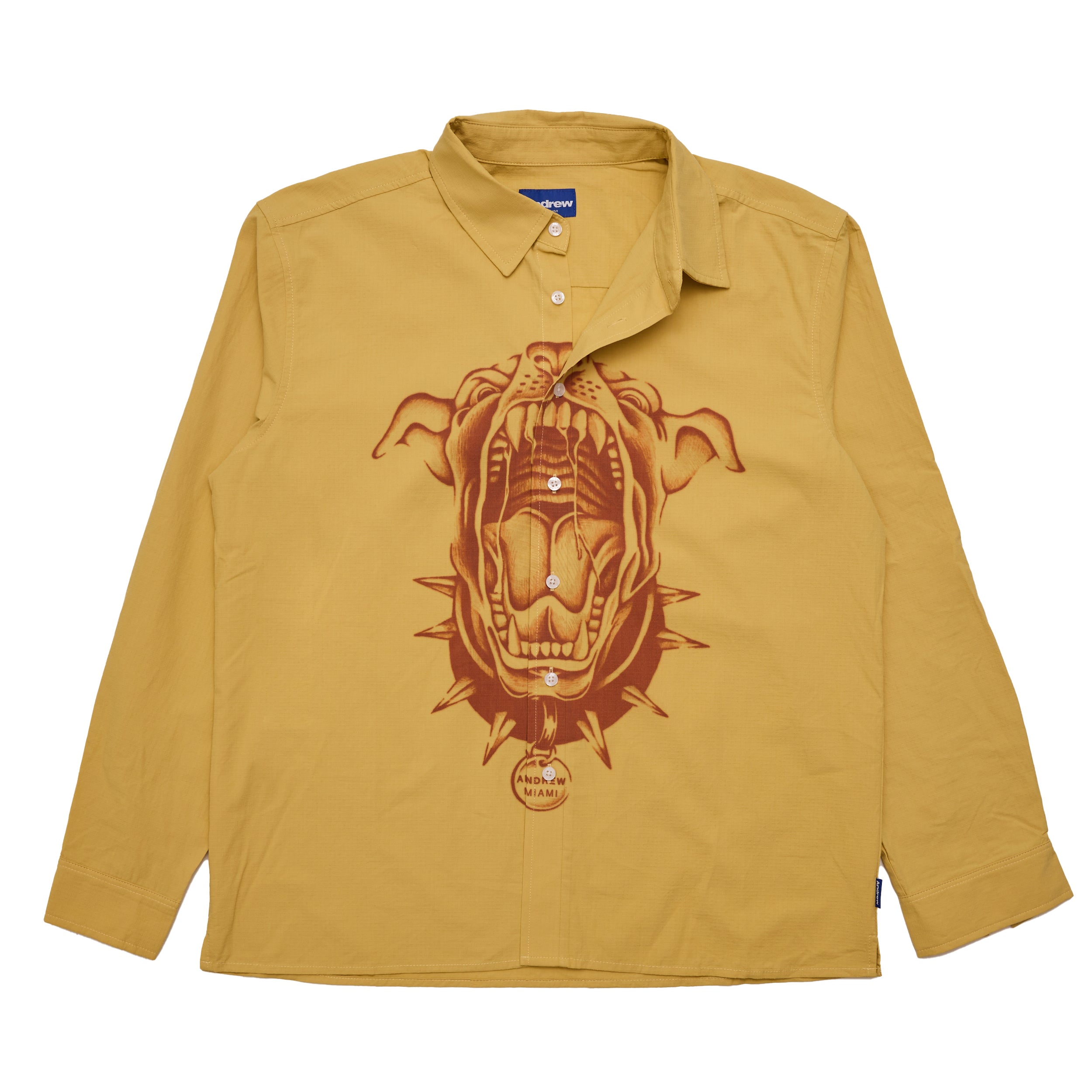 He Don't Bite Button Up - Dijon