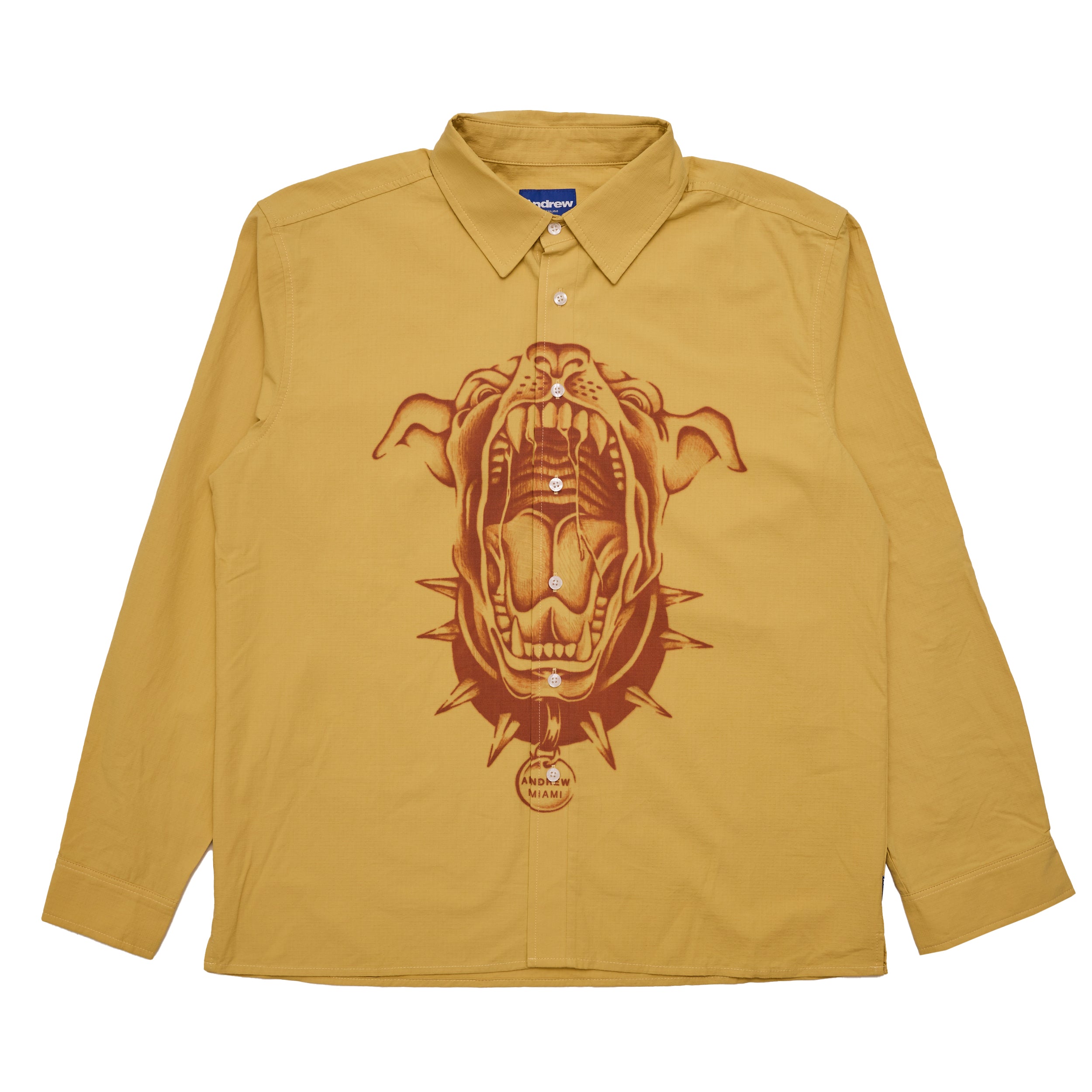 He Don't Bite Button Up - Dijon