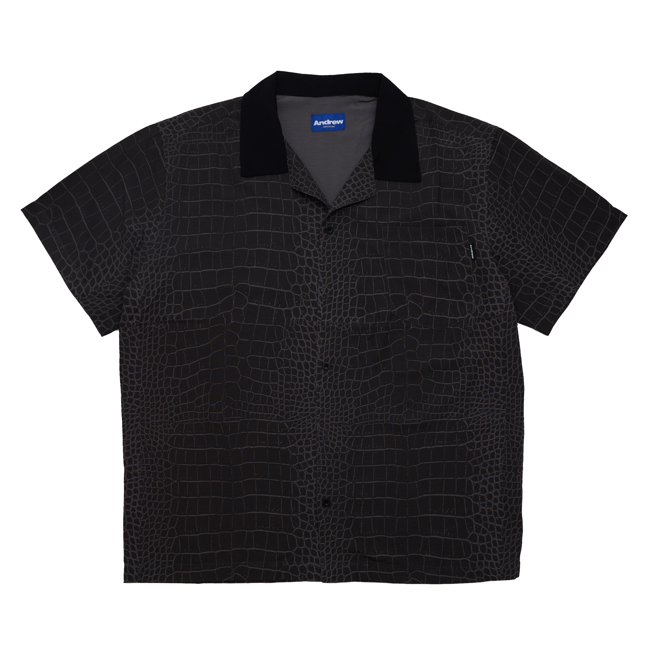 Gator Viscose Shirt - Black