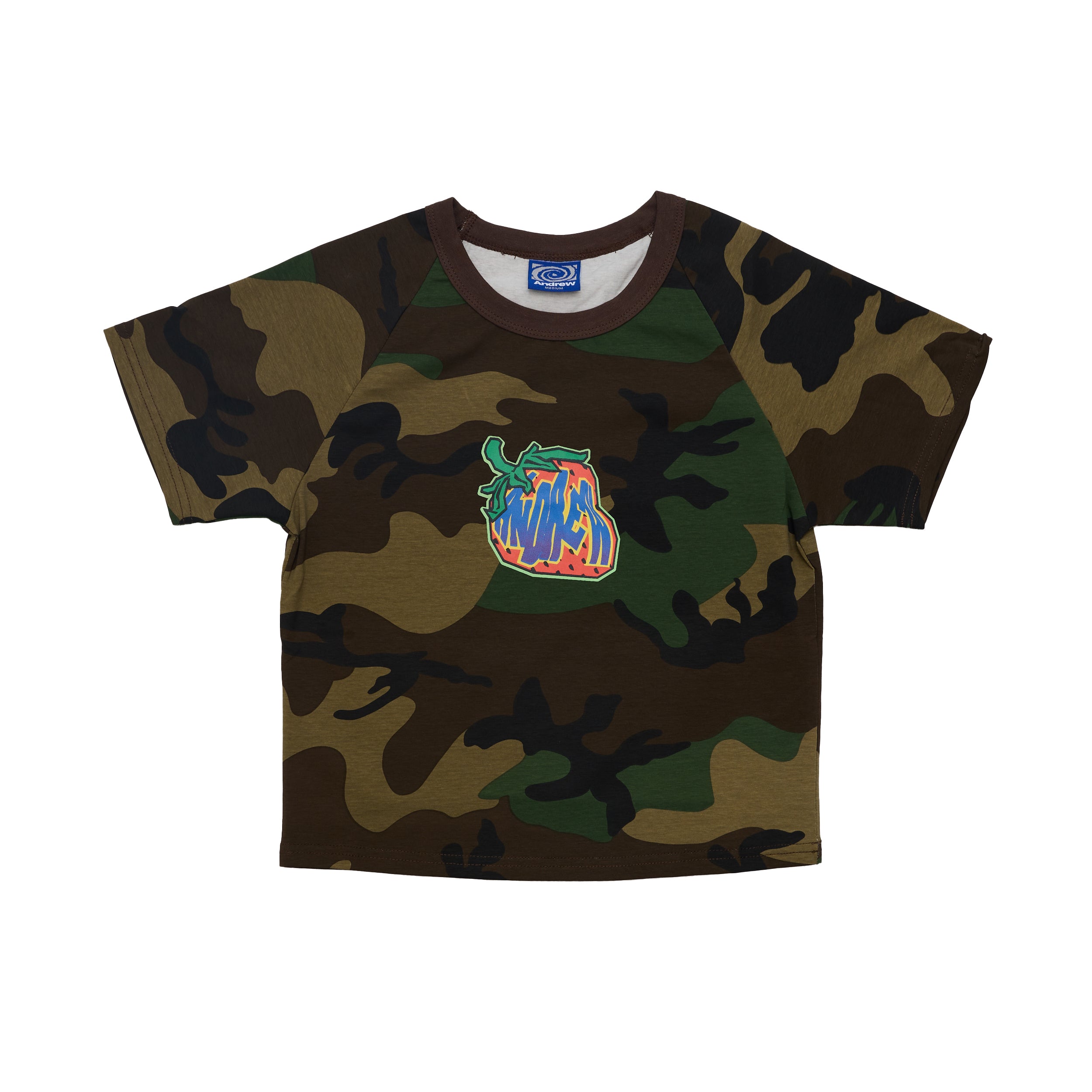Strawberry Baby Tee - Camo