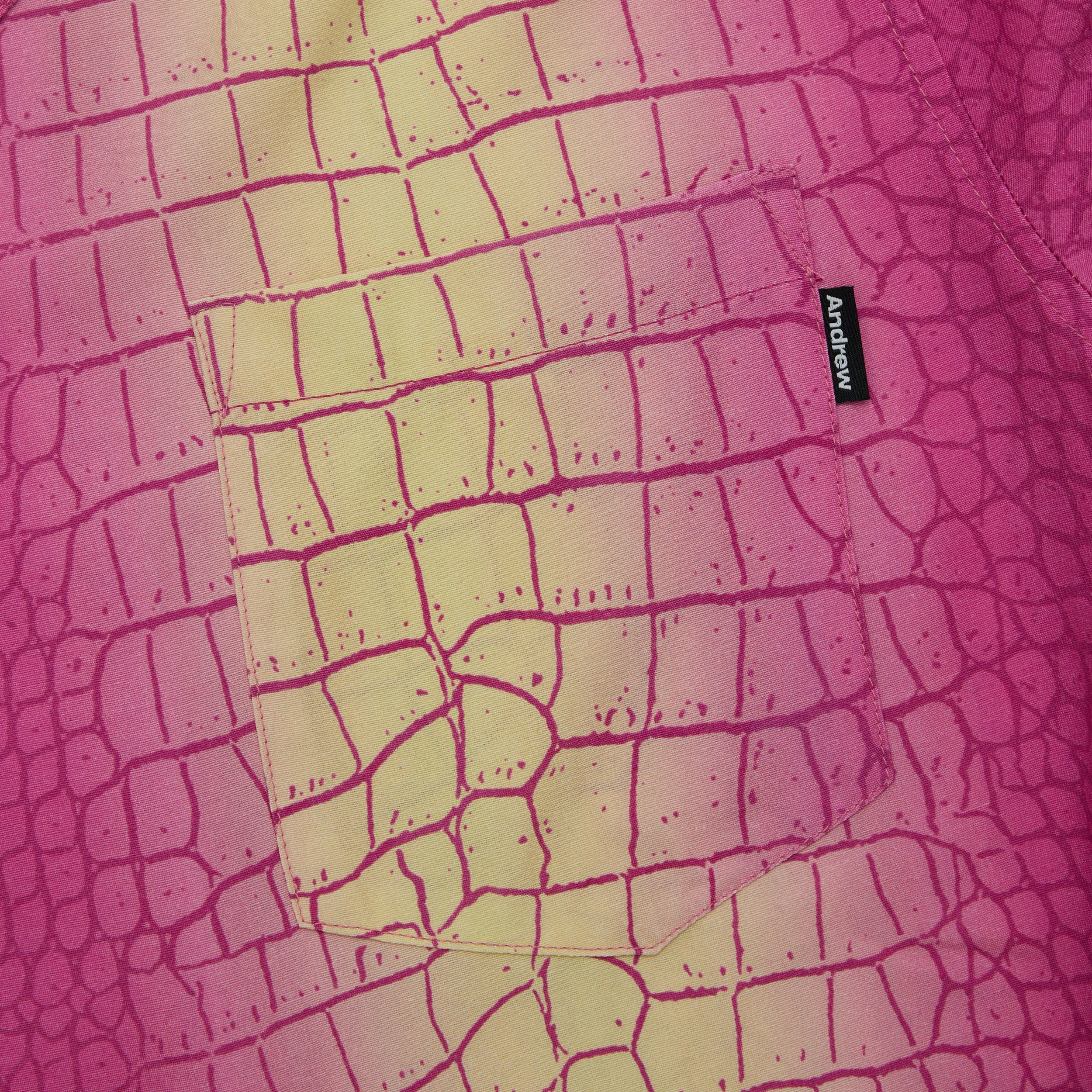Gator Viscose Shirt - Pink