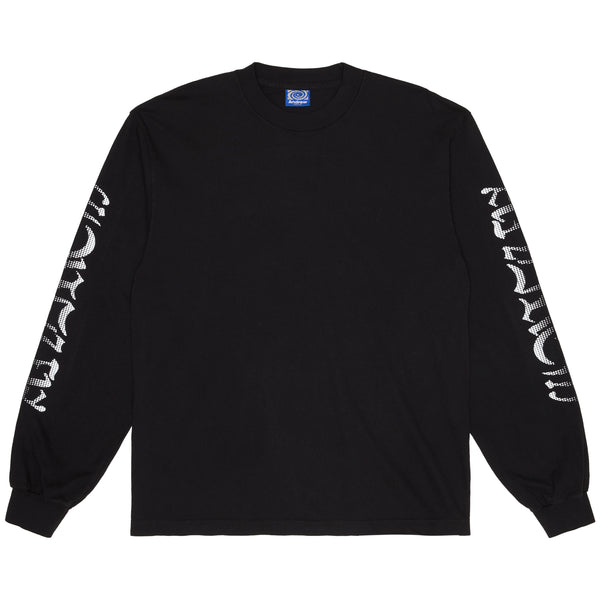 Halftone L/S Tee - Black – Andrew