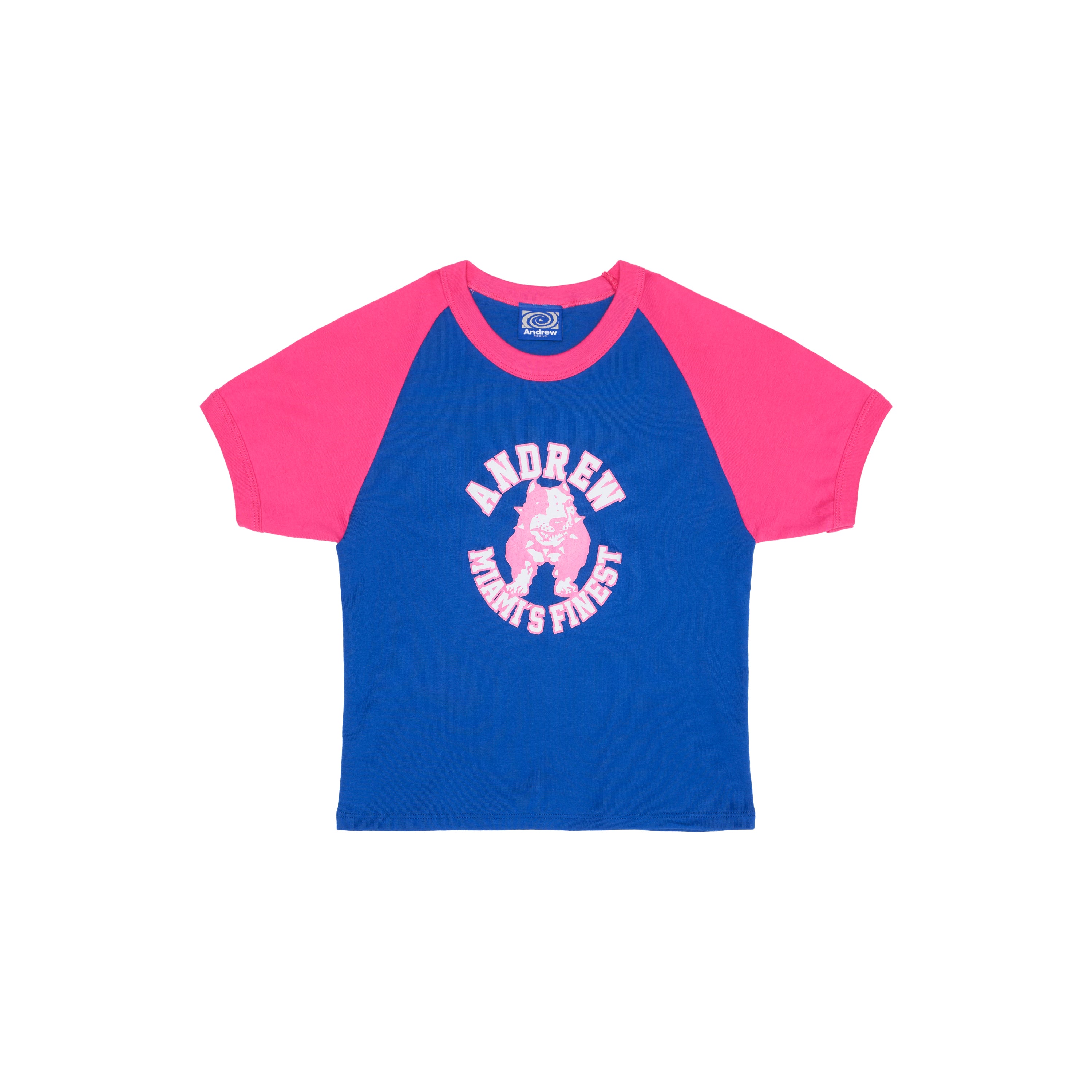 Miami's Finest Baby Tee - Royal/Fuchsia