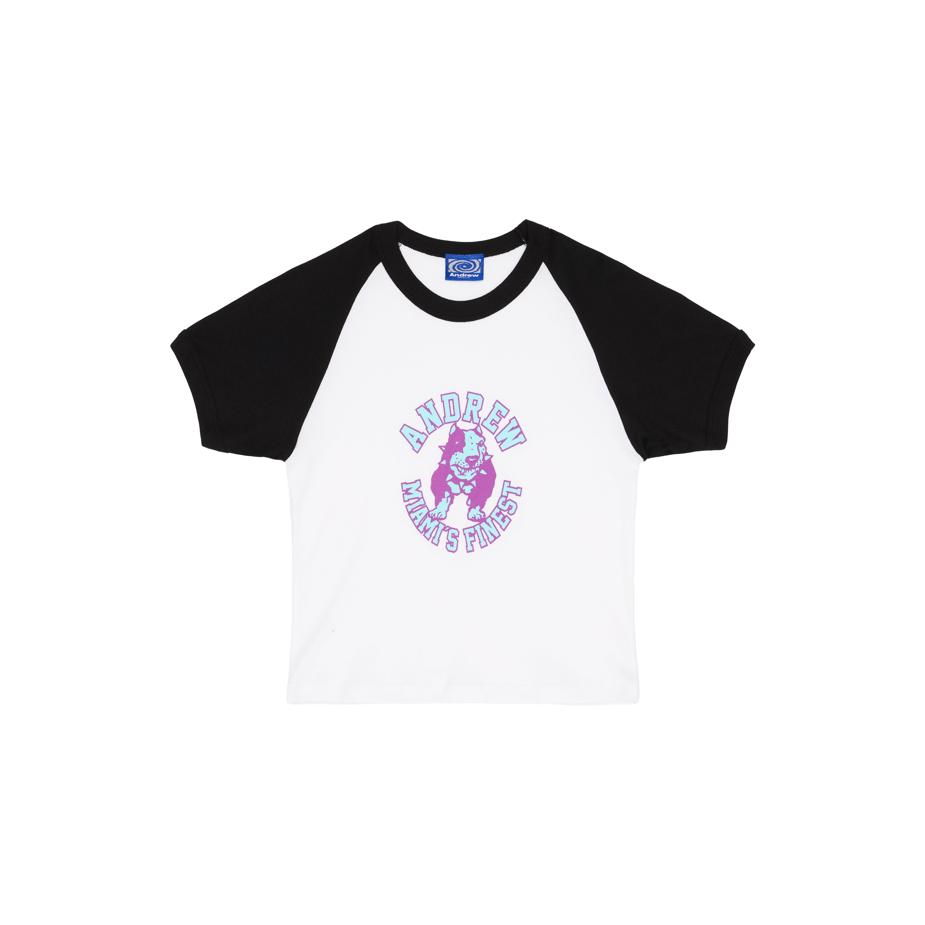 Miami's Finest Baby Tee - Black/White