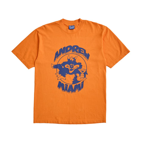 Lounge Cat Tee - Orange