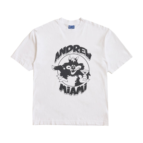 Lounge Cat Tee - White