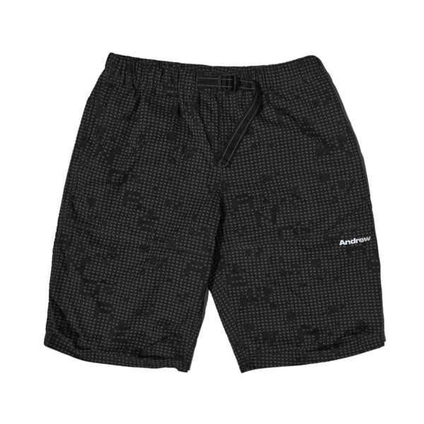 Night Camo Tech Shorts - Black