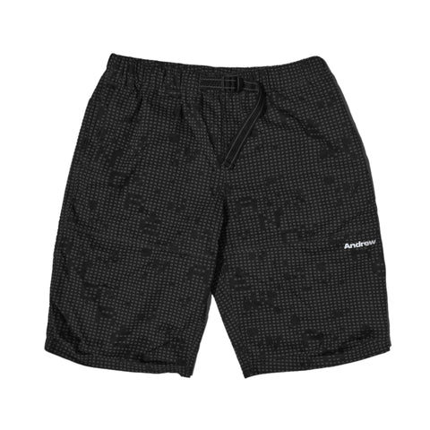 Night Camo Tech Shorts - Black