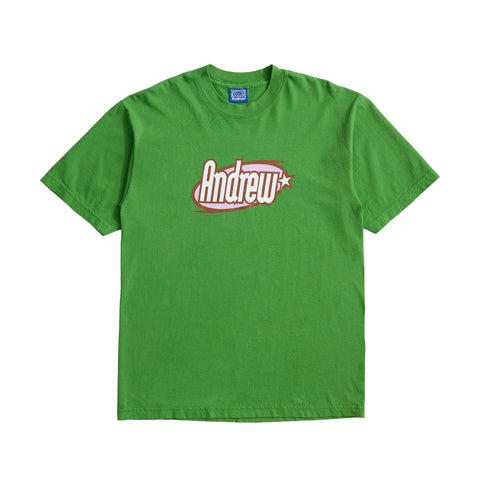 Oval Script Tee - Green