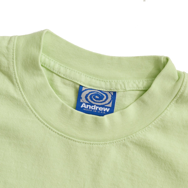 Pixel Logo Tee - Lime Cream Detail 2