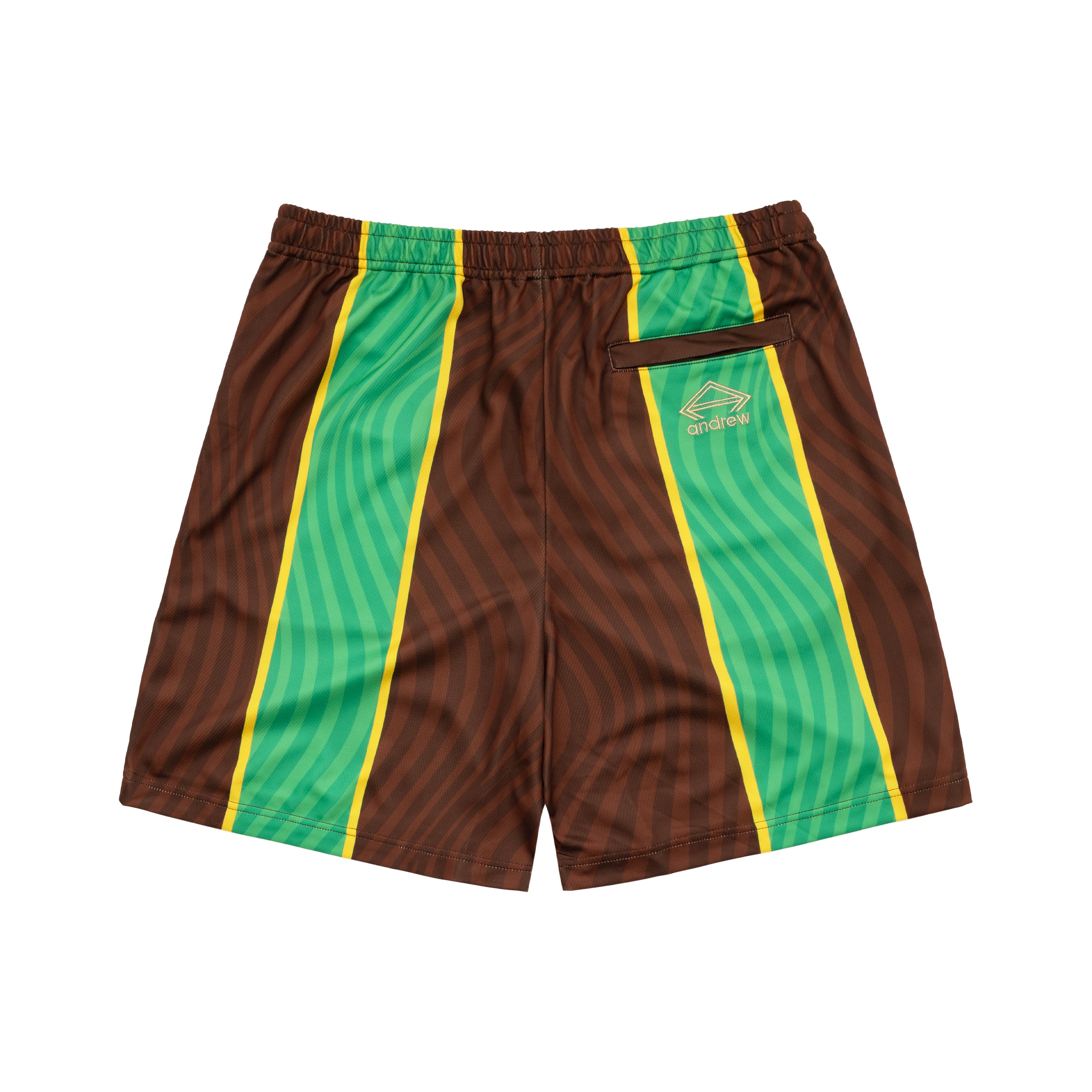 Campeones Futbol Shorts - Green/Brown