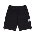 Lowercase Long Nylon Shorts - Black